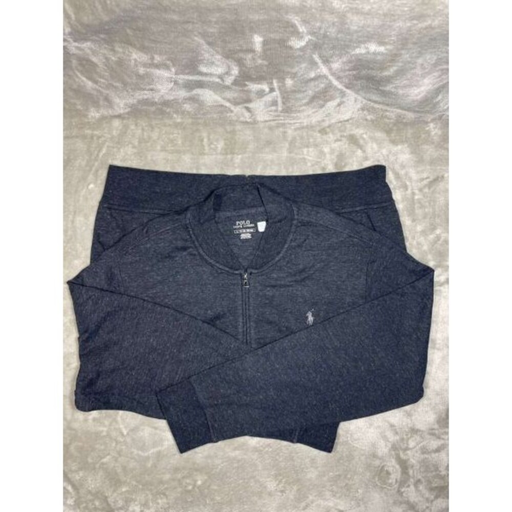 Polo Ralph Lauren Bomber Jacket Men's XL Gray Full Zip Long Sleeve